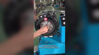 유연한 호스용 P32NC 고압 유압 호스 압착 기계